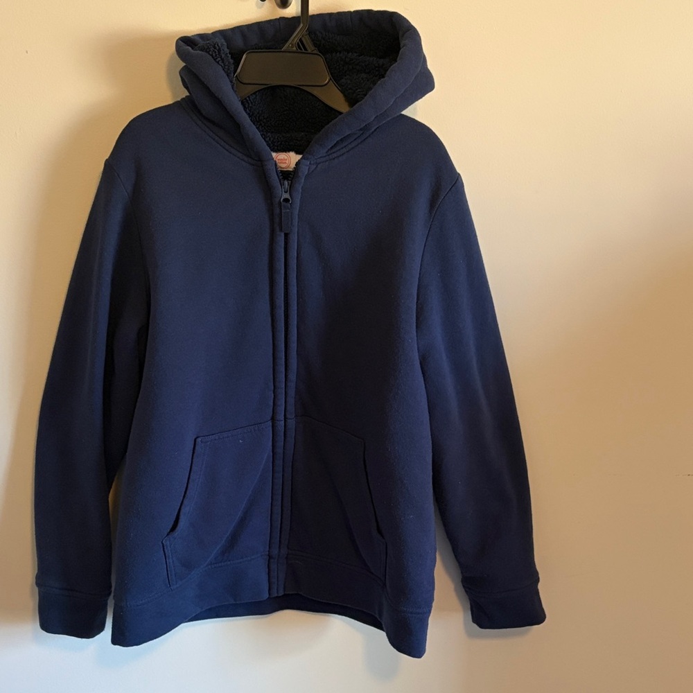Teens Blue Hooded Jacket